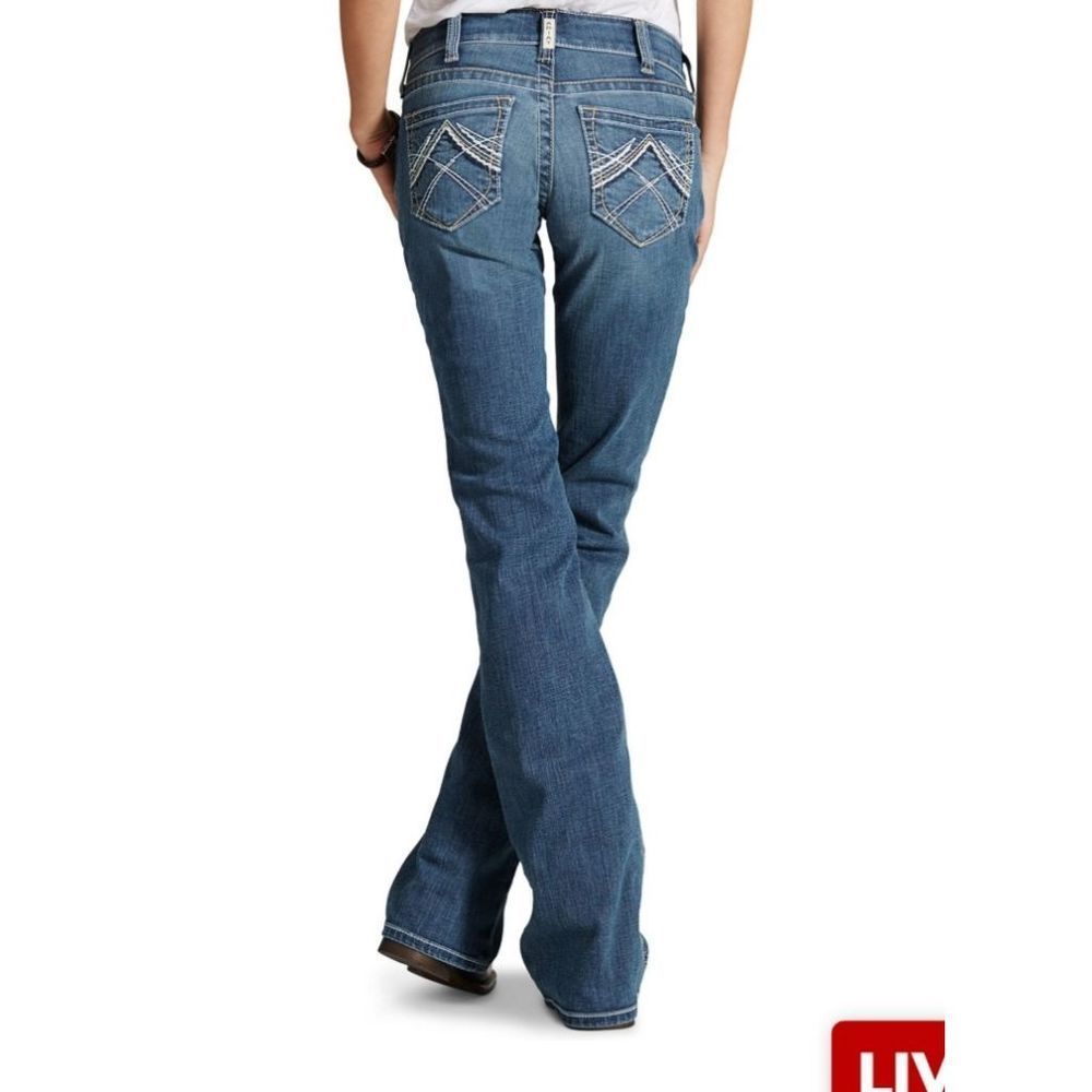 Ariat Ladies Whipstitch Real Riding Jeans - Rainstorm sz 29S